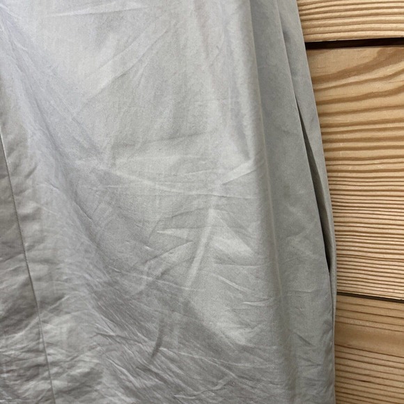 Pauw Amsterdam Jacket Size 2 Khaki Beige Snap Down Pockets Longline Trench B81 - Picture 15 of 16